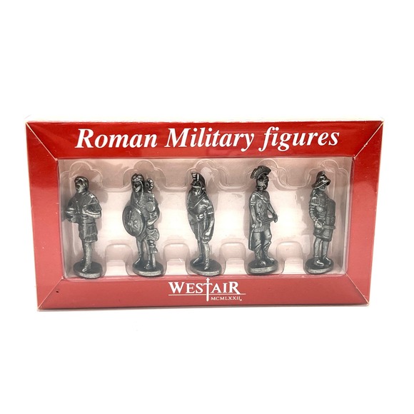 Vintage Westair MCMLXXII Roman Military Figures Pewter Sealed Box Unopened 1972 - Picture 1 of 4